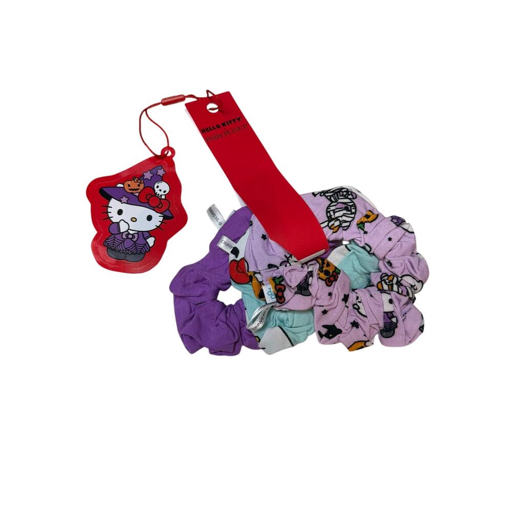 Posh Peanut Hello Kitty Halloween Monsters Hair Scrunchies Set of 3 New w/ Tags
